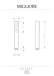 Фото Ручной душ Migliore Quadra 20041 золото
