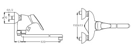 Смеситель Ideal Standard Cerasprint New B7579AA для ванны/душа