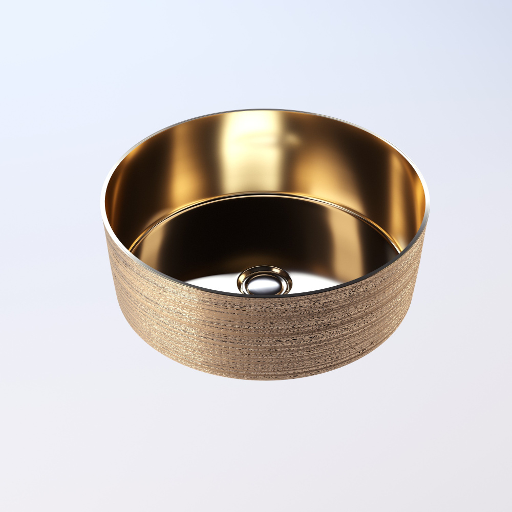 Раковина 35,5 см Grossman (GR-5010GG) золотой