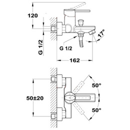 Teka Ares 231220200 Смеситель для ванны