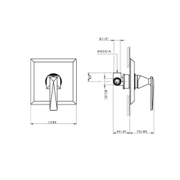 Фото Смеситель Nicolazzi Vincent 3006CR35 для душа