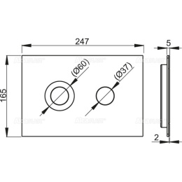 Кнопка смыва AlcaPlast (TURN-INOX)