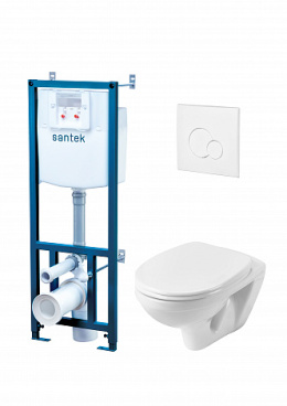 Комплект унитаз Santek Бореаль 1WH302464 с инсталляцией