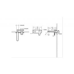 Смеситель Bravat  Source (P8173218CP-ENG)встраиваемый
