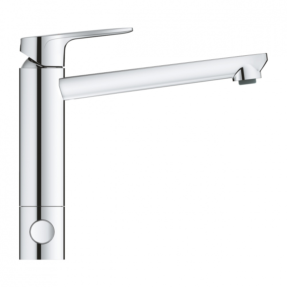 Фото Смеситель Grohe BauEdge 31696000 для кухонной мойки, с запорным вентилем, средний излив
