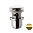 Донный клапан с переливом 1”1/4 Remer 905CC2114BG, золото брашированное