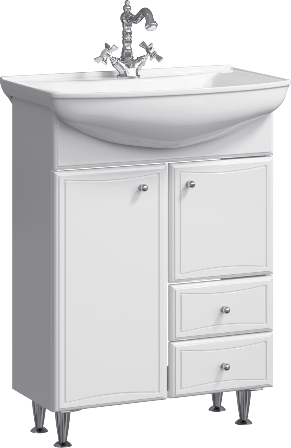 AQWELLA Barcelona BA0106K Напольная тумба с раковиной 65 см.