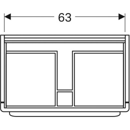 Тумба под раковину Geberit myDay Y824081000, 70 см, цвет какао с молоком