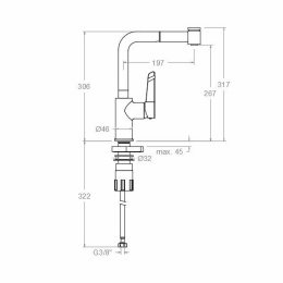 Фото Смеситель для кухни RamonSoler KITCHEN 381901H2MC Хром