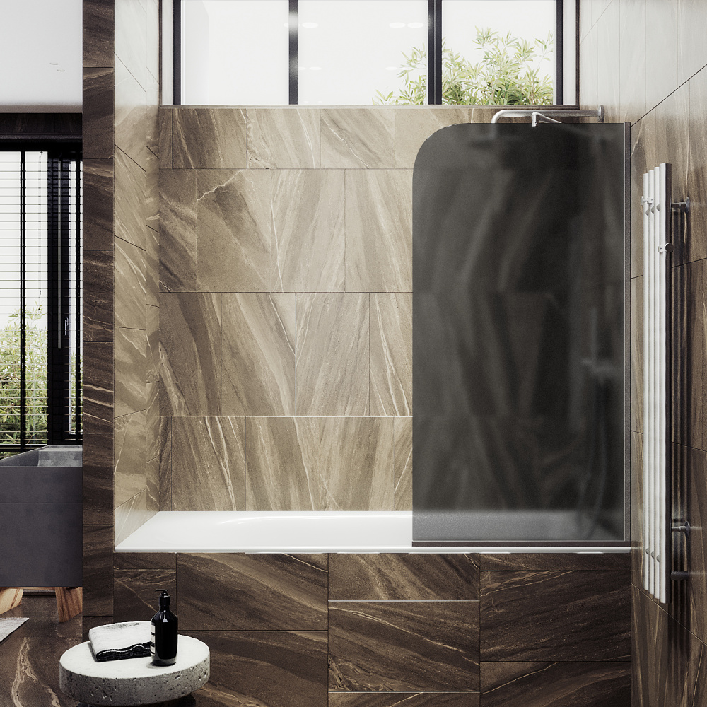 Шторка на ванну Maybah Glass MGV-89-5у в узком профиле