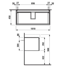 Тумба под раковину Laufen Pro S 4.8355.2.096.463.1