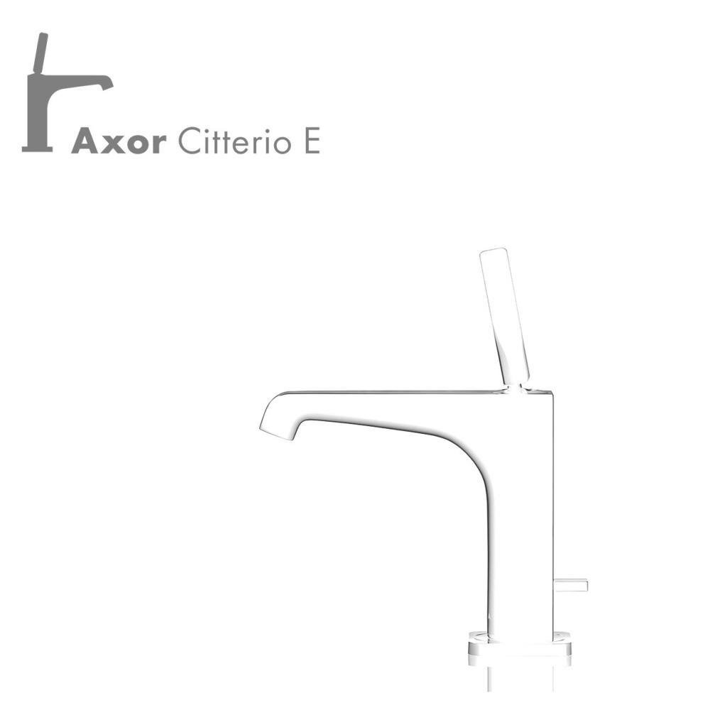 Смеситель для раковины Axor Citterio E 36100340 Шлифованный черный хром