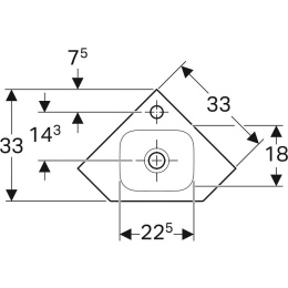 Фото Geberit iCon xs 124729000 Раковина, угловая