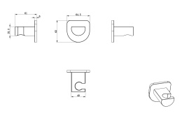 Фото Настенный держатель Wonzon&Woghand (WW-994216-CR) Хром
