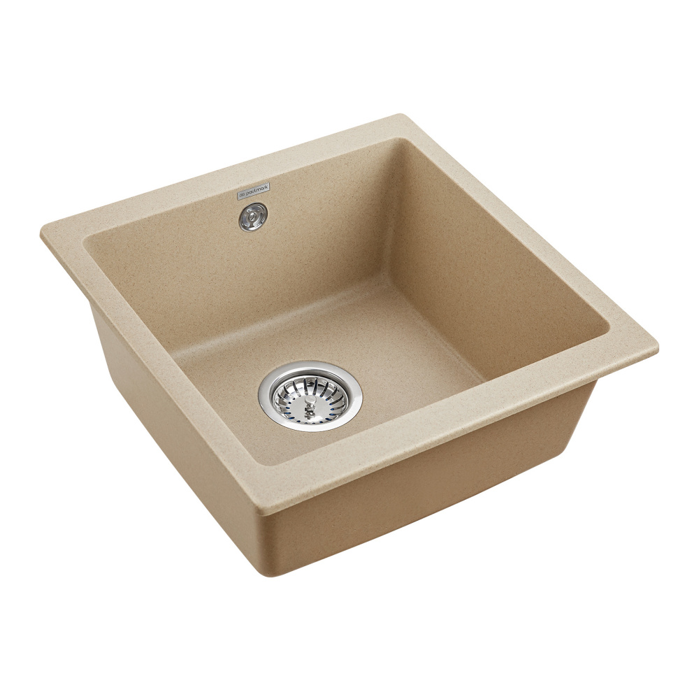 Мойка кухонная 45x46 Paulmark Brilon  (PM104546-QU) кварц