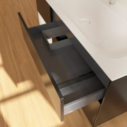 Villeroy Boch Finion F060MTPD Тумба под раковину 1196х498 мм (white matt/black matt)
