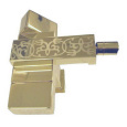 Daniel Twin Decora W6200YG 82 Смеситель для биде с донным клапаном, золото/декор золото