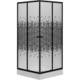 Душевой уголок Niagara Eco NG- 008-14Q BLACK (800х800х1950) низкий поддон