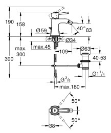 Смеситель для биде Grohe Grandera 23315000