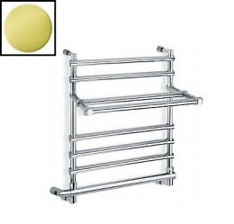 Фото Полотенцесушитель электрический Margaroli Sole 552-6 с полкой 5524706GOPL, золото