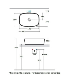 Раковина Globo Genesis (GE044.BI) белый