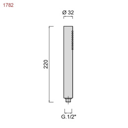 Фото Ручная душевая лейка Giulini Futuro бронза матовый F1782BROP