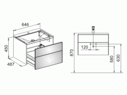 Тумба Keuco Royal Reflex 34050XX0000