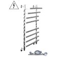 Полотенцесушитель Двин F BRAID electro 60/50 1"-3/4"-1/2" Электрический ТЭН справа К эл, Полированны