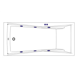 Фото Excellent Palace WAEX.PAL18.SOFT Ванна 180x80 "SOFT" (хром)