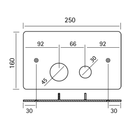 Клавиша двойного смыв Cisal ZA001760D1