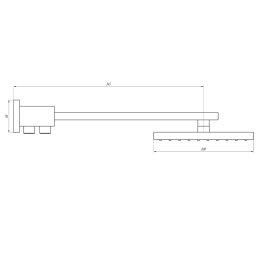 Фото Верхний душ Paini Milano 50CR759TCASQET9 хром
