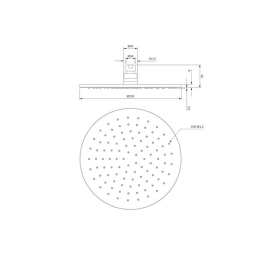 Omnires WG125CR Верхний душ D=25 см (хром)