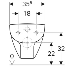 Унитаз подвесной Geberit Renova Compact 206145000 укороченный