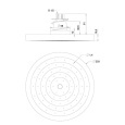 Omnires WGP120CR Верхний душ D=20 см (хром)