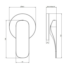 Смеситель для душа F3723/1CR FIMA Carlo Frattini QUAD