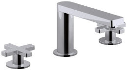 Фото Смеситель Jacob Delafon Composed E73060-3-TT для раковины, ручки крестовины, покрытие титан