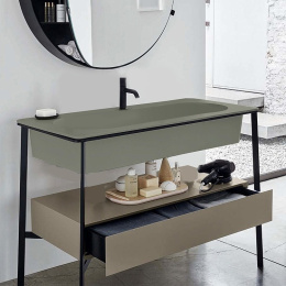 Фото Ceramica CIELO CATINO RETTANGOLE CALAR Agave/1 hole Раковина врезная 110 * 54 см (Agave)