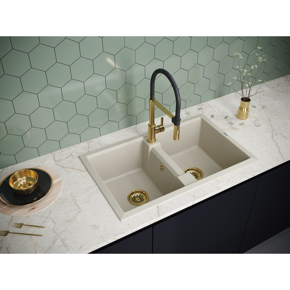 Мойка для кухни Paulmark Tandem (PM238150-BE) бежевый