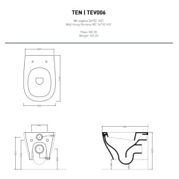 Сиденье для унитаза ArtCeram Ten (TEA005) белый