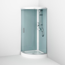 Фото Душевая кабина 90.5x90.5x205 Am.Pm (W88C-401-090WT) прозрачный, ABS-пластик