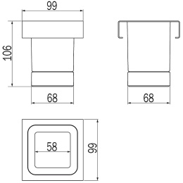 Фото Набор аксессуаров Inda Indissima Barra 200ANE Черный матовый