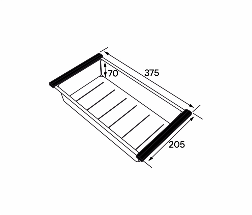 Коландер Paulmark Advance (A405-BS) брашированная нержавеющая сталь