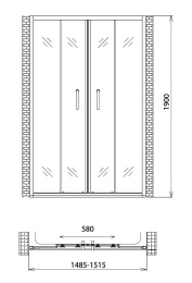 Душевая дверь Gemy Victoria S30192A