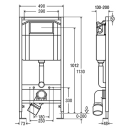 Инсталляция Viega с безободковым унитазом Vitra S50 7740B003-0075 безободковый, сиденье микролифт Vi