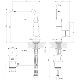 Смеситель для раковины Gessi Corso Venezia (47121#031) хром