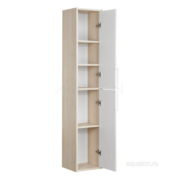 Шкаф - колонна Aquaton Рико белый, ясень фабрик 1A216603RIB90