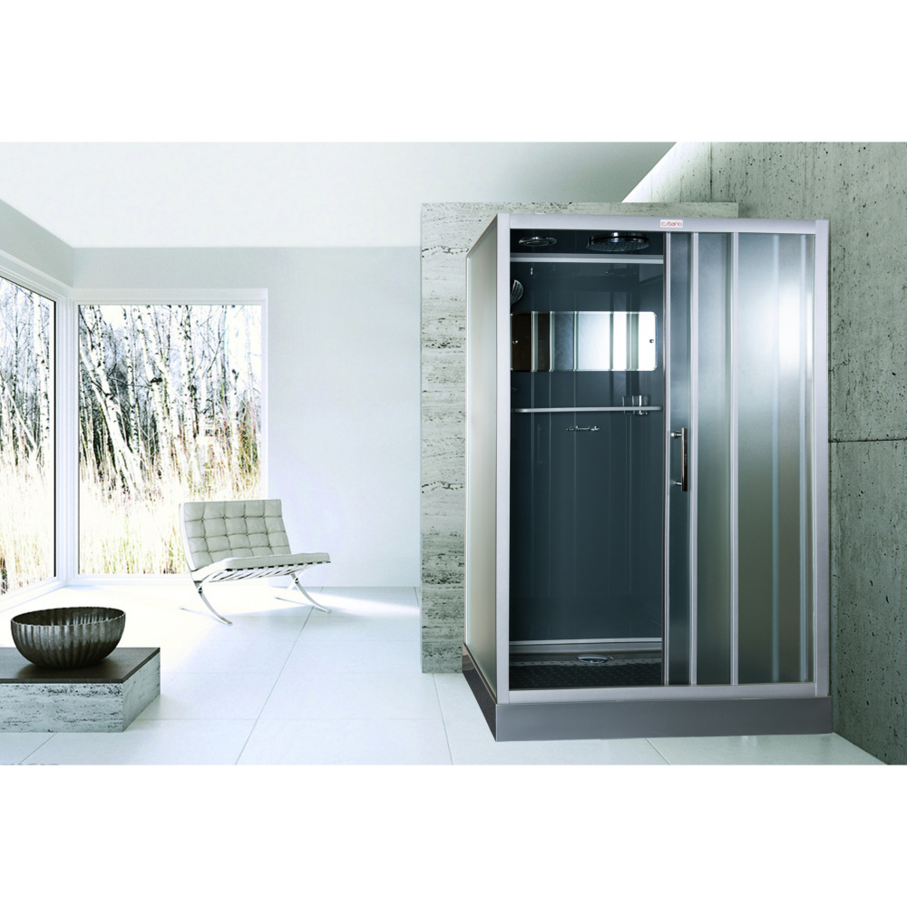 Душевая кабина 90x120x210 Esbano (ESKG3129CKR) серый, Поддон низкий