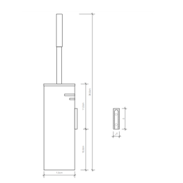Ершик для унитаза Decor Walther Universal (0849900), хром