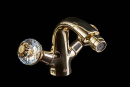 Фото Смеситель для биде Boheme Flora (296-FL) золото