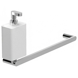 Фото Дозатор жидкого мыла с полотенцедержателем Webert Living LV501501015